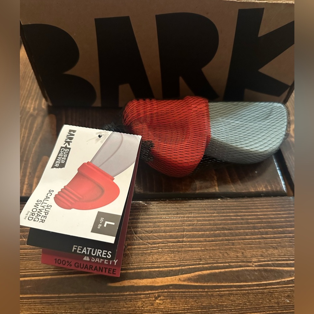 BARK box pirate sword toy
